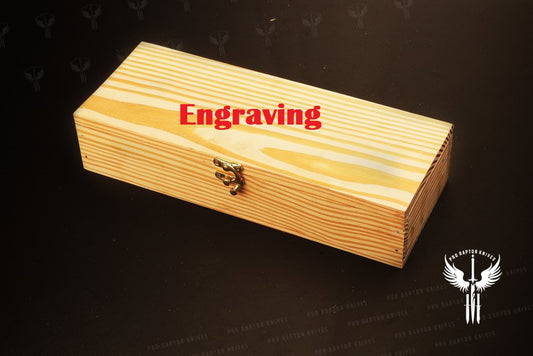 Handmade Damascus steel Push Button & Black Micarta Folding Knife in Wooden Box. Pro1701