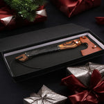 Handmade High Carbon Steel Home Décor Axe Gear with Dark Wood Shaft.  Free Gift Damascus Steel Ring. Pro-Bello1441