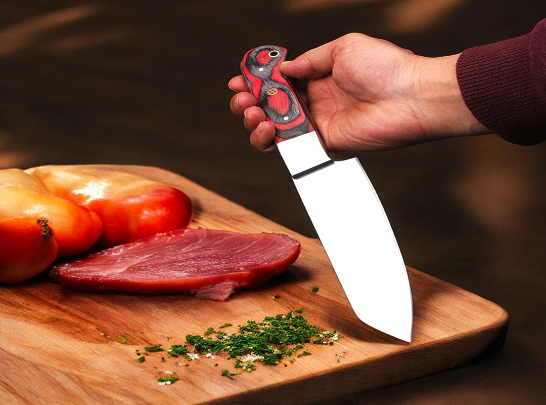 Custom Handmade J2 Steel Six Pieces Kitchen Chef Knives Set with G10 Handles. Free Engraving and USA Shipping. Pro-Robusto1451