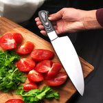 Custom Handmade J2 Steel Chef Knives Kitchen Set with Special Dollar Sheet Handles.  Free Damascus Steel Ring, Pro-Robusto1444
