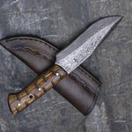 Handmade Damascus Camping Skinner Gadget with Ashwood Handle. Pro-Tenace1523