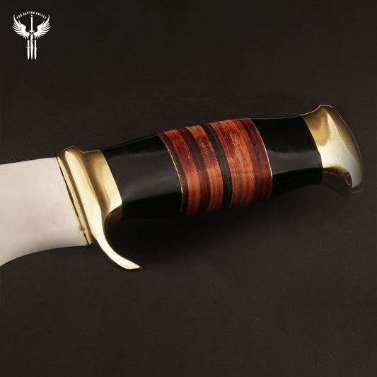 Handmade J2 Steel Hunting Rambo Bowie Knife with Micarta & Bull Horn Handle. Pro1465