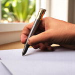 Handmade Damascus steel Ballpoint Pen with Brass Cap & Pocket Clipper. Pro7011
