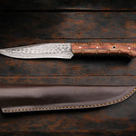 Handmade Damascus Camping Skinner Gadget with Ashwood Handle. Pro1523