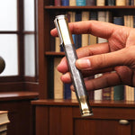 Handmade Damascus steel Ballpoint Pen with Brass Cap & Pocket Clipper. Pro7011