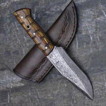 Handmade Damascus Camping Skinner Gadget with Ashwood Handle. Pro-Tenace1523