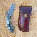 Handmade Full Tang Damascus steel Folding Knife . Pro-Vigoroso 1501