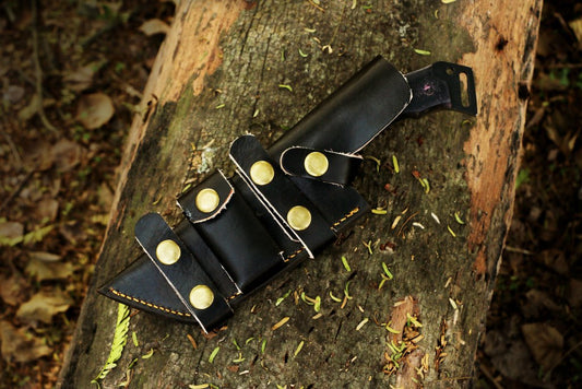 Best Handmade Black Coated Tanto Knife with Special Groove & Micarta handle. Pro1892