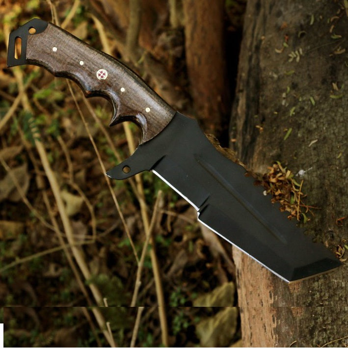 Best Handmade D2 Steel Tanto Knife with Special Mosaic Handle & Thumb Ramp. Capolavoro1847