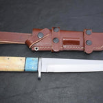 Handmade J2 steel Tanto Knife with Dual Color Camel Bone. Pro-Tenace1537