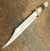 Handmade Damascus Steel Camel Bone Horn Handle Hunting Bowie Knife. Pro1466