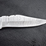 Handmade Damascus Steel Back Lock Hunting knife with Reddish Dollar Sheet Handle.Pro-Vigoroso1480