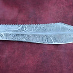 Handmade Damascus Steel Hunting Rambo Bowie Knife With Resin & Bull Horn Handle. Pro-Vigoroso1467