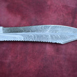 Handmade Damascus Steel Hunting Rambo Bowie Knife With Resin & Bull Horn Handle. Pro-Vigoroso1467