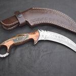 Handmade Damascus steel Karambit Knife with Dollar Sheet Handle. Pro-Netto1540