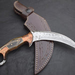 Handmade Damascus steel Karambit Knife with Dollar Sheet Handle. Pro-Netto1540