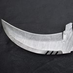 Handmade Damascus steel Karambit Knife with Black & Off-white Handle. Pro-Netto1541