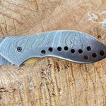 Handmade Full Tang Damascus steel Folding Knife . Pro-Vigoroso 1501