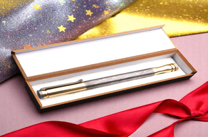 Handmade Damascus steel Ballpoint Pen with Brass Cap & Pocket Clipper. Pro7011