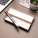 Damascus Steel and Brass Ballpoint Pen with Allen Key Bolt Pocket Clipper. Pro-Regalo7014