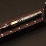 Handcrafted Lavish Damascus steel ballpoint pen with Brass Fittings. Pro-Regalo7004