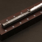 Handmade Splendor Damascus steel ballpoint pen with Pocket Clipper. Pro-Regalo7005