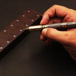 Art Work Custom Hand Forged Damascus steel Ballpoint Pen with Rotating Button. Pro- Regalo7007