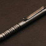 Hand forged Damascus steel Twisted Pattern ballpoint pen with Splines Button. Pro-Regalo7008