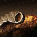 Handmade Damascus Steel Full Tang Handle Karambit Knife Packed in Ash Wood Gift Box.  Pro-Netto1707