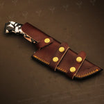 Handmade Black Powder Coated Hunting Tanto Knife with Two Color Resin Handle. Pro-Netto1708