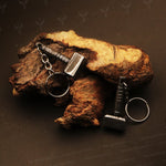 Handmade Damascus steel Thor Hammer Keychain. Buy One Get One Free in a Ash wood Gift Box. Pro-Hermoso1731