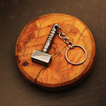 Handmade Damascus steel Thor Hammer Keychain. Buy One Get One Free in a Ash wood Gift Box. Pro-Hermoso1731