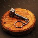 Handmade Damascus steel Thor Hammer Keychain. Buy One Get One Free in a Ash wood Gift Box. Pro-Hermoso1731