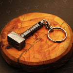 Handmade Damascus steel Thor Hammer Keychain. Buy One Get One Free in a Ash wood Gift Box. Pro-Hermoso1731