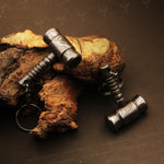 Handmade Damascus steel Gavel Hammer Keychain. Buy One Get One Free in a Ash wood Gift Box. Pro-Hermoso1732