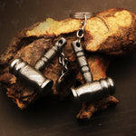 Handmade Damascus steel Round Shape Thor Hammer Keychain. Buy One Get One Free in a Ash wood Gift Box Pro-Hermoso1733