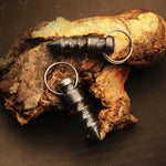 Handmade Damascus steel Multi Thread Bullet Keychain. Buy One Get One Free in a Ash wood Gift Box. Pro-Hermoso1730