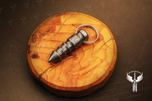 Handmade Damascus steel Multi Thread Bullet Keychain. Buy One Get One Free in a Ash wood Gift Box. Pro-Hermoso1730