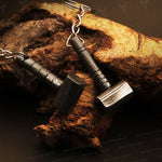 Handmade Damascus steel Edgeless Shape Hammer Keychain. Buy One Get One Free in a box. Pro-Hermoso1735