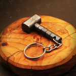 Handmade Damascus steel Edgeless Shape Hammer Keychain. Buy One Get One Free in a box. Pro-Hermoso1735