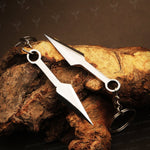 Handmade J2 steel Dagger Shaped Keychain. Buy One Get One Free in a Ash wood Gift Box. Pro-Capolavoro1737