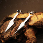 Handmade J2 steel Dagger Shaped Keychain. Buy One Get One Free in a Ash wood Gift Box. Pro-Capolavoro1737