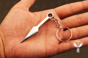 Handmade J2 steel Dagger Shaped Keychain. Buy One Get One Free in a Ash wood Gift Box. Pro-Capolavoro1737