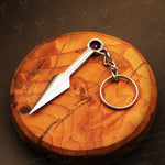 Handmade J2 steel Dagger Shaped Keychain. Buy One Get One Free in a Ash wood Gift Box. Pro-Capolavoro1737