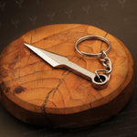 Handmade J2 steel Dagger Shaped Keychain. Buy One Get One Free in a Ash wood Gift Box. Pro-Capolavoro1737