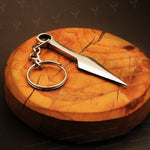 Handmade J2 steel Dagger Shaped Keychain. Buy One Get One Free in a Ash wood Gift Box. Pro-Capolavoro1737