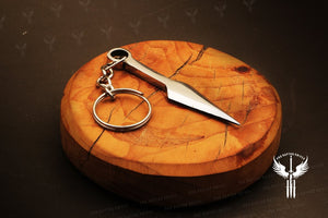 Handmade J2 steel Dagger Shaped Keychain. Buy One Get One Free in a Ash wood Gift Box. Pro-Capolavoro1737