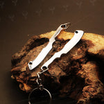 Handmade J2 steel Cleaver Shaped Keychain. Buy One Get One Free in a Ash wood Gift Box.Pro-Capolavoro1839