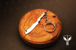 Handmade J2 steel Cleaver Shaped Keychain. Buy One Get One Free in a Ash wood Gift Box.Pro-Capolavoro1839