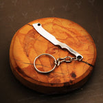 Handmade J2 steel Cleaver Shaped Keychain. Buy One Get One Free in a Ash wood Gift Box.Pro-Capolavoro1839